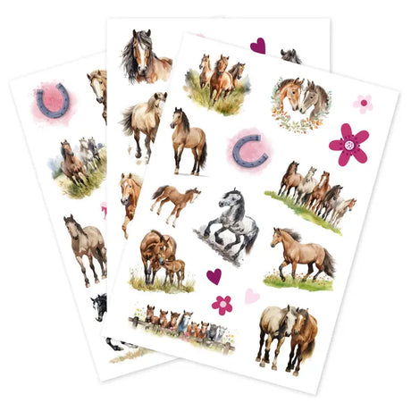 Kinder Tattoo Tapirella Pferde