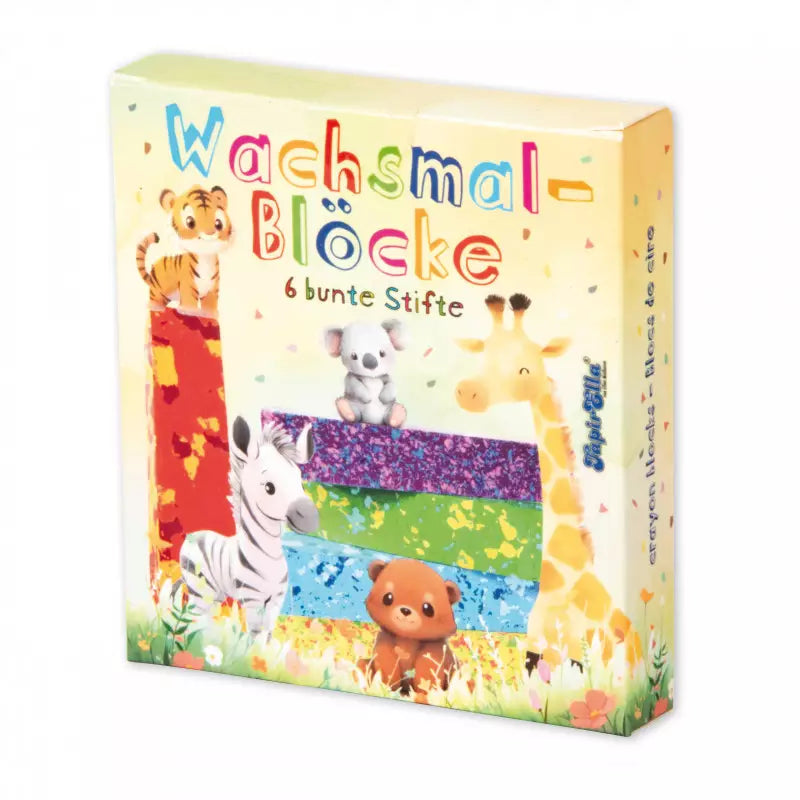 Wachsmal-Blöcke Wildtiere