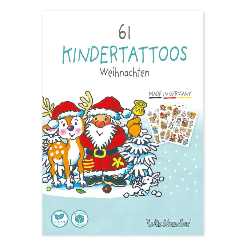 Kinder Tattoo Tapirella Weihnachten