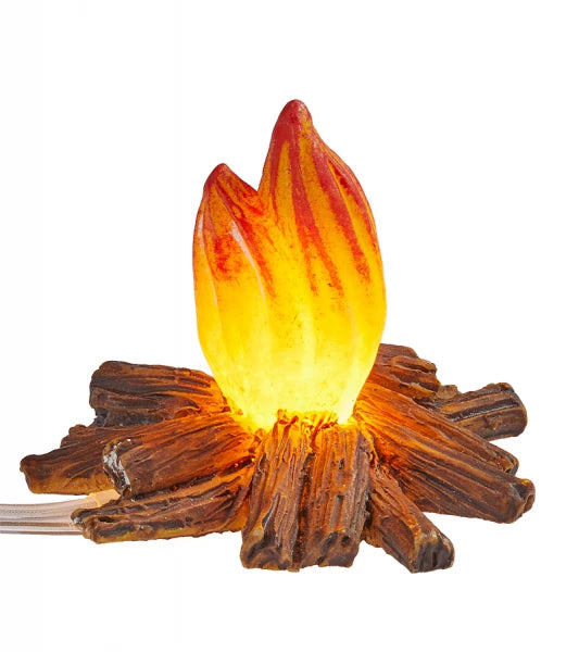 Wichtelzubehör Feuerstelle mit Beleuchtung