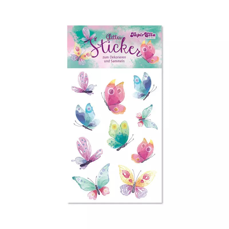 Glitzer Sticker Schmetterling