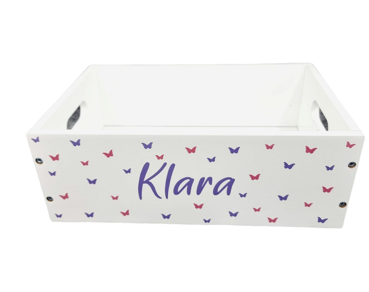 Holzkiste Klein Weiss