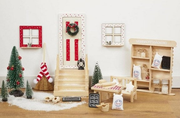 Wichtelzubehör Christbaumkugeln Altrosa