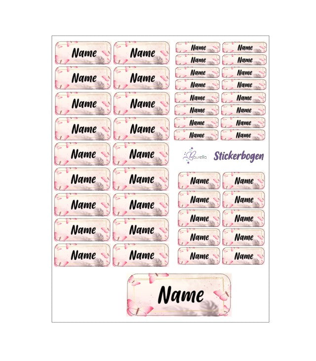 Stickerset Baurelia Schmetterling 2