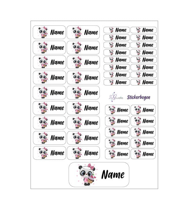 Stickerset Baurelia Panda 1