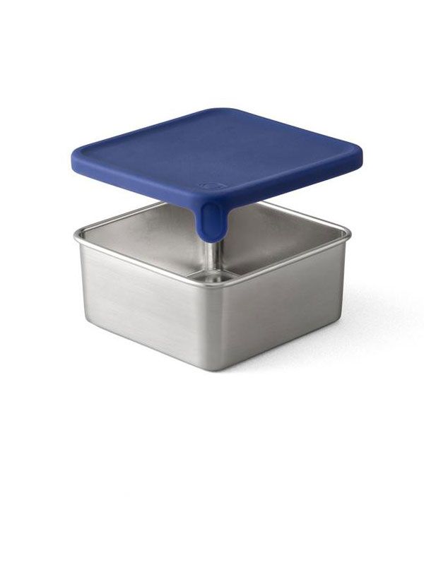 Edelstahlbehälter PlanetBox Big Square Dipper Navy