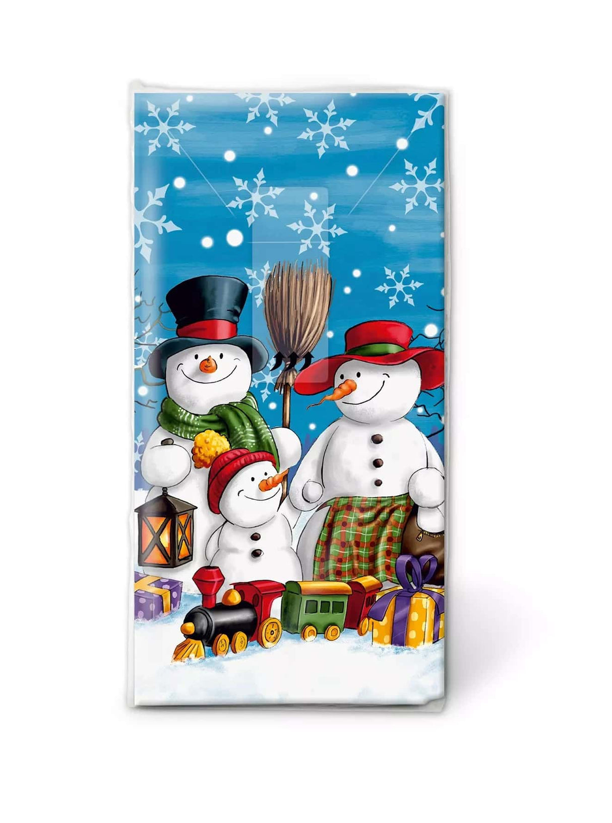 Taschentücher mit Muster Schneemann Familie