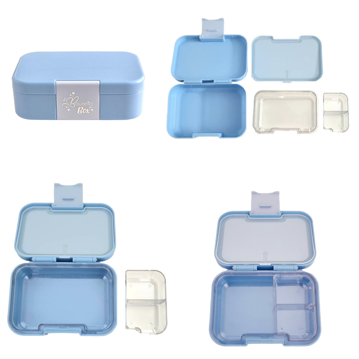 SET Znünibox und Trinkflasche Baurelia Box Mini mit Camelbak Kids Hellblau