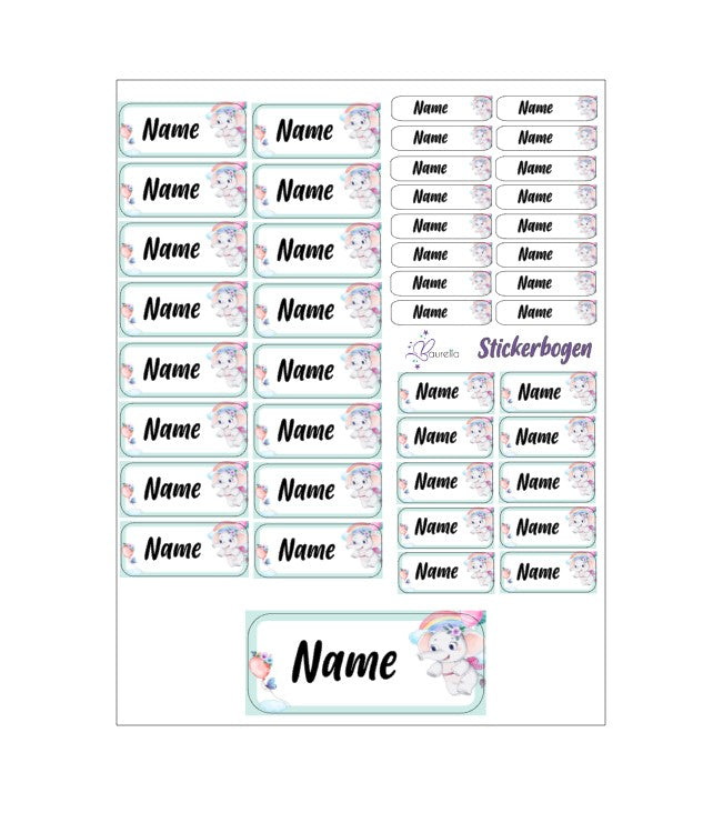 Stickerset Baurelia Elefant 1