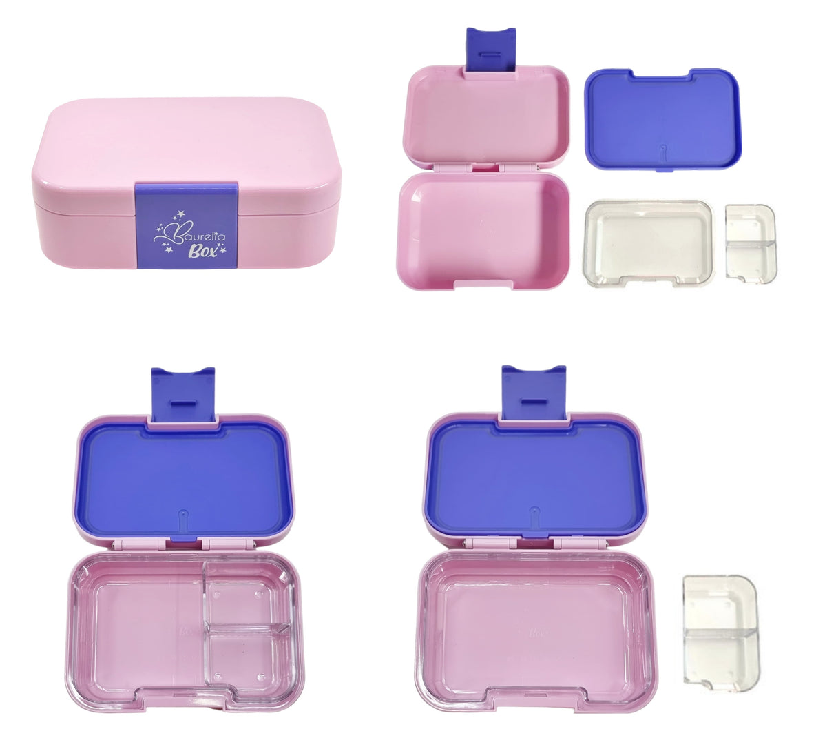 SET Znünibox und Trinkflasche Baurelia Box Mini mit Ion8 400ml Flieder