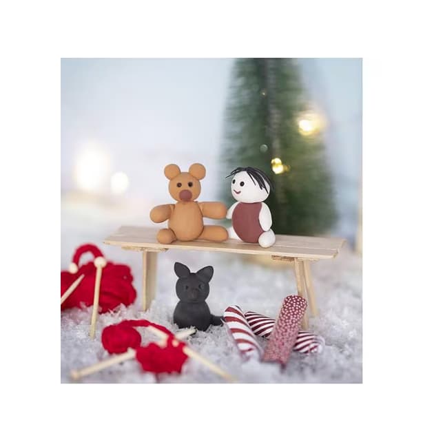 Wichtelzubehör Bastelset Szene Spielsachen und Stricken