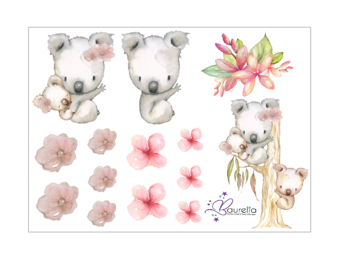 Stickerbogen Koala 1