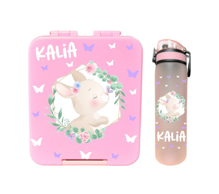 SET Znünibox und Trinkflasche Baurelia Box Midi mit Ion8 500ml Rosa