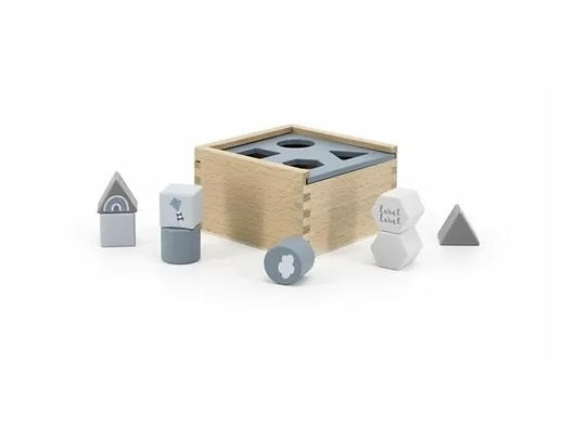 Label Label Sortierbox Blau