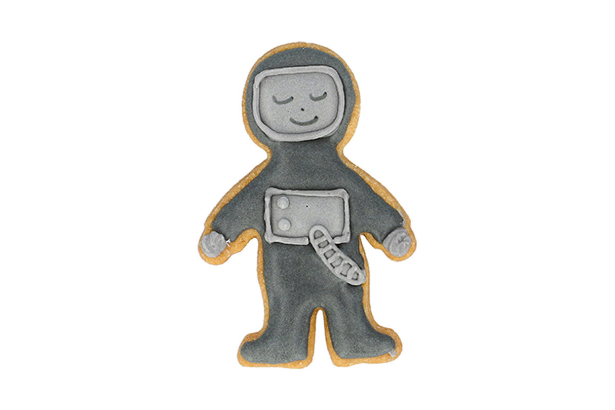 Edelstahl Ausstechform Astronaut mit Prägung