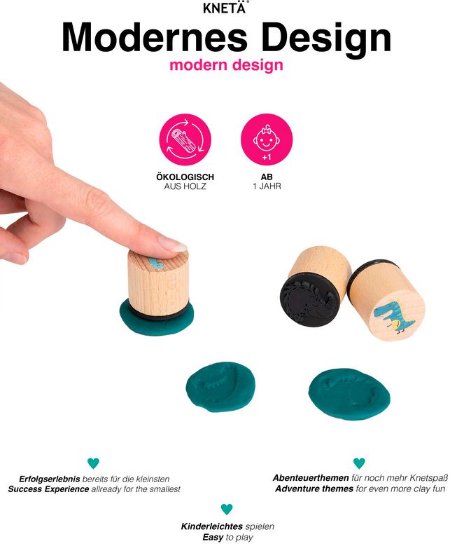 KNETÄ Holzstempel Set Fruit