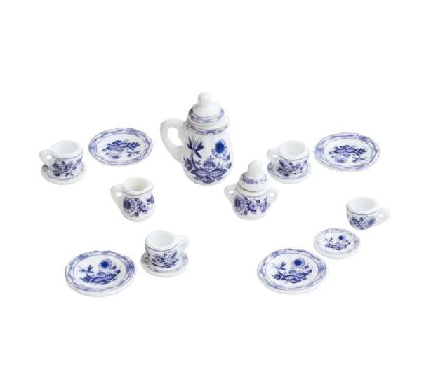 Wichtelzubehör Kaffee Service Blau