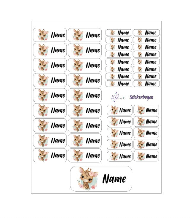 Stickerset Baurelia Giraffe 3