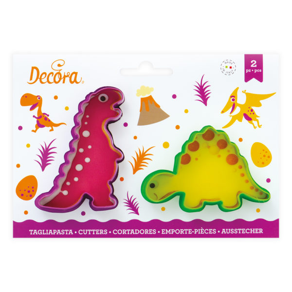 Ausstechformen Set Decora Dino Stegosaurus und Tyrannosaurus