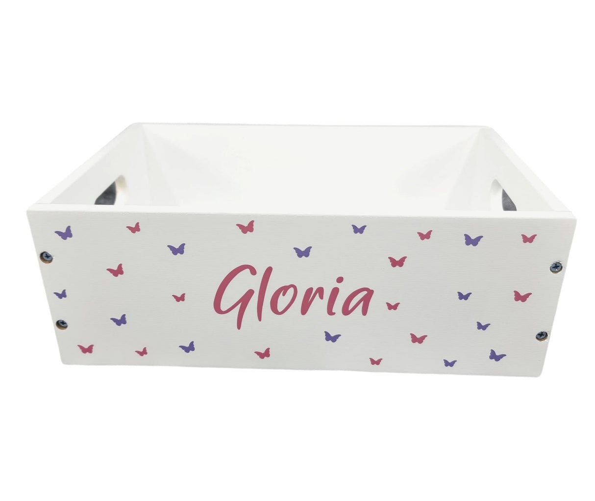 Holzkiste Klein Weiss