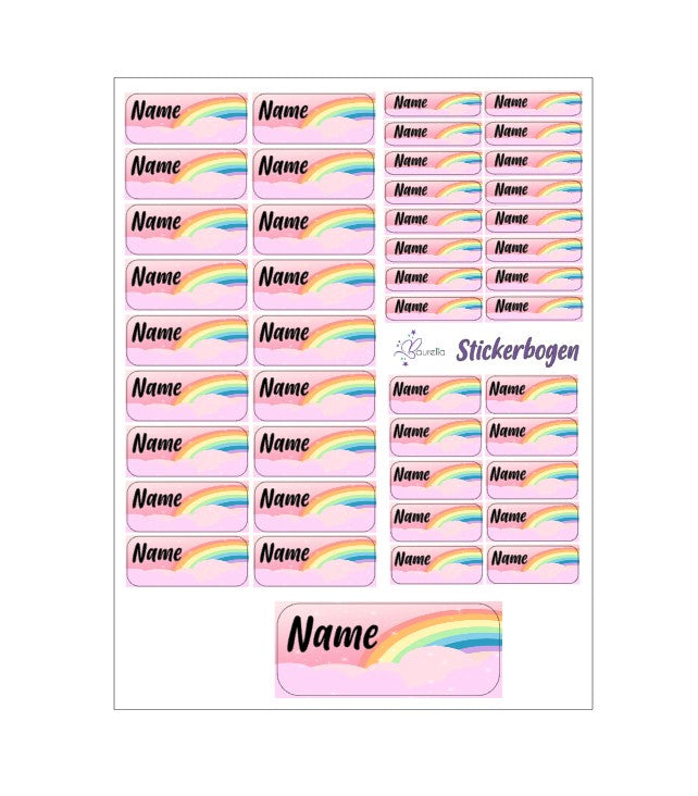 Stickerset Baurelia Regenbogen 1