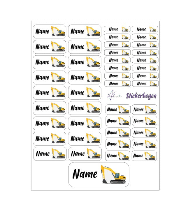 Stickerset Baurelia Bagger 1