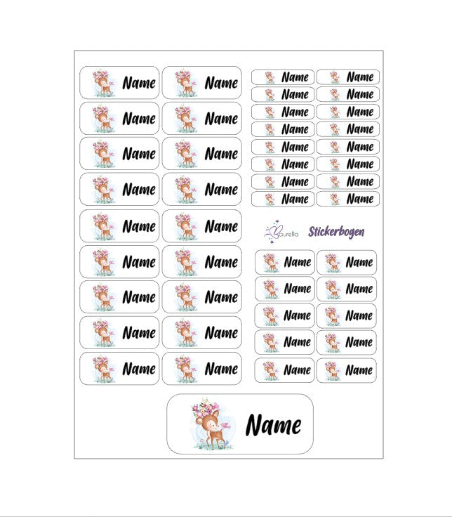 Stickerset Baurelia Hirsch 2