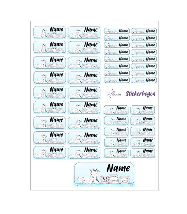 Stickerset Baurelia Tiere 3