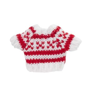 Wichtelzubehör Pullover Rot Weiss