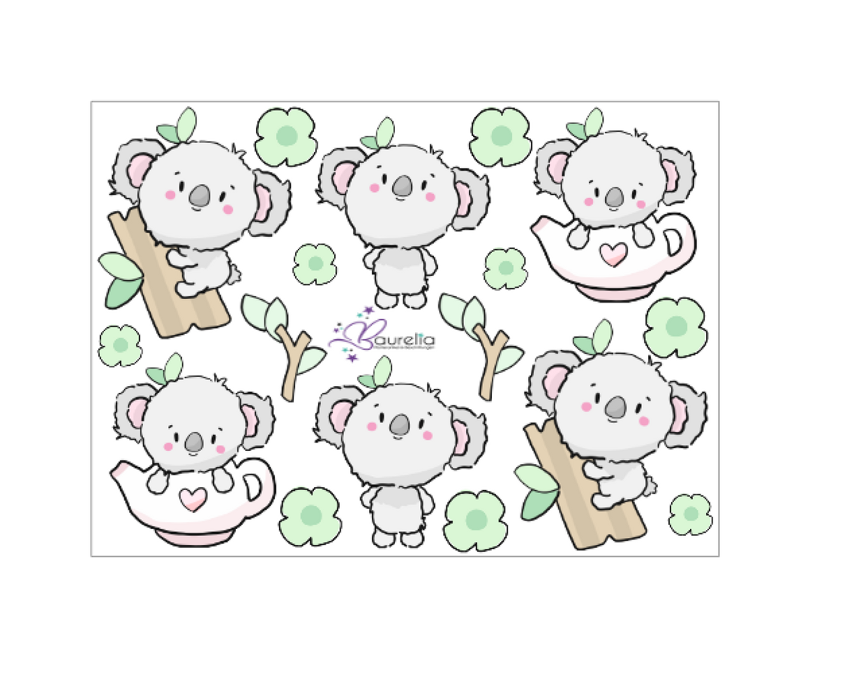 Stickerbogen Koala 3