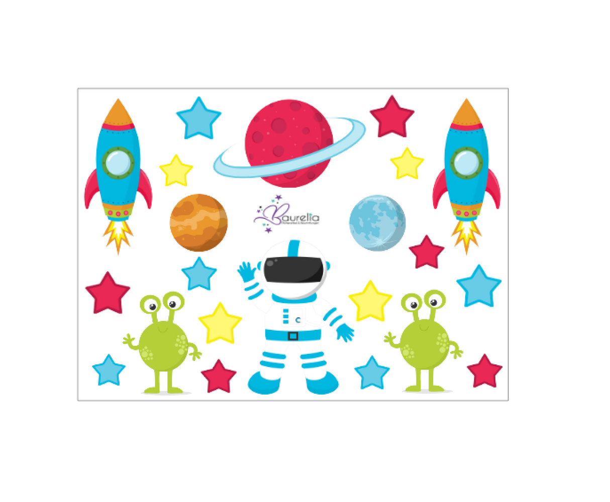 Stickerbogen Weltraum 1