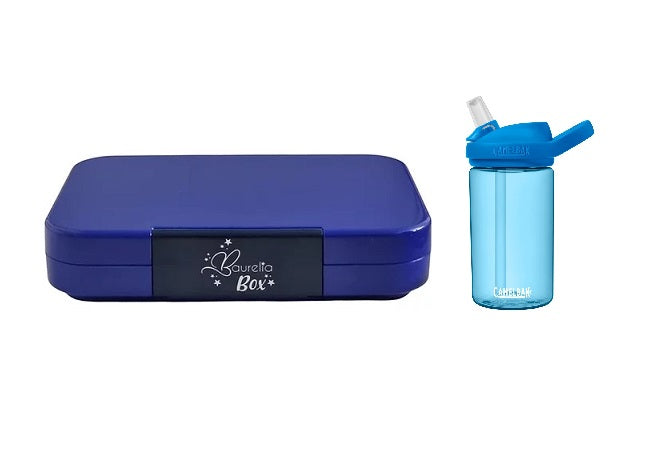 SET Znünibox und Trinkflasche Baurelia Box Maxi mit Camelbak Kids Blau