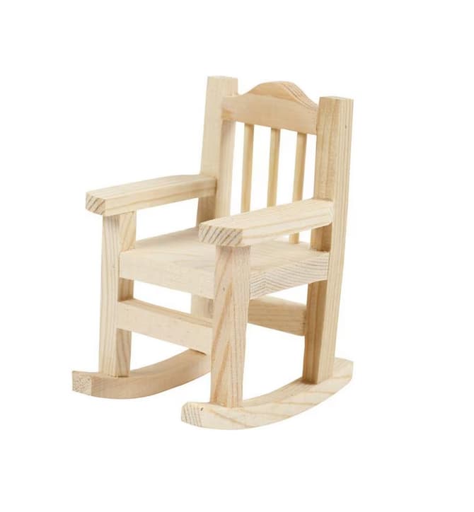 Wichtelzubehör Schaukelstuhl Nature