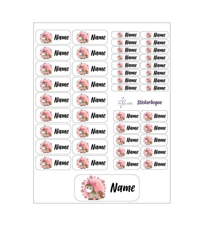 Stickerset Baurelia Pferd 4