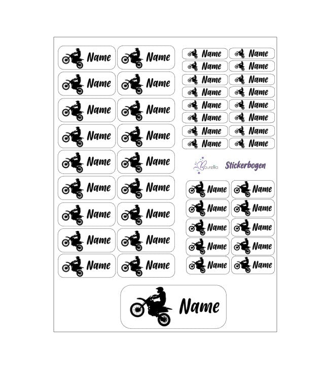 Stickerset Baurelia Motocross 1