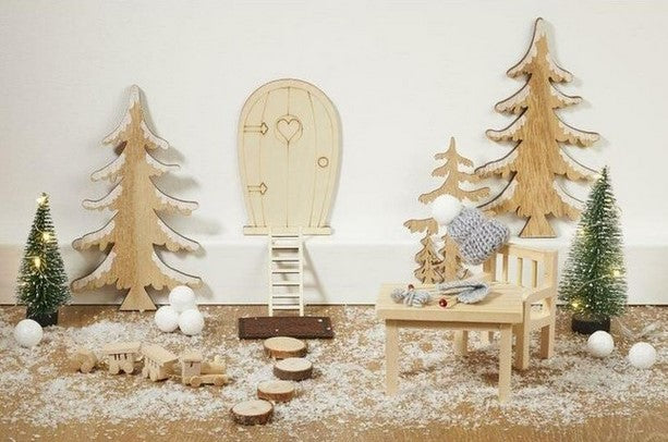 Wichtelzubehör Strick Mütze Grau