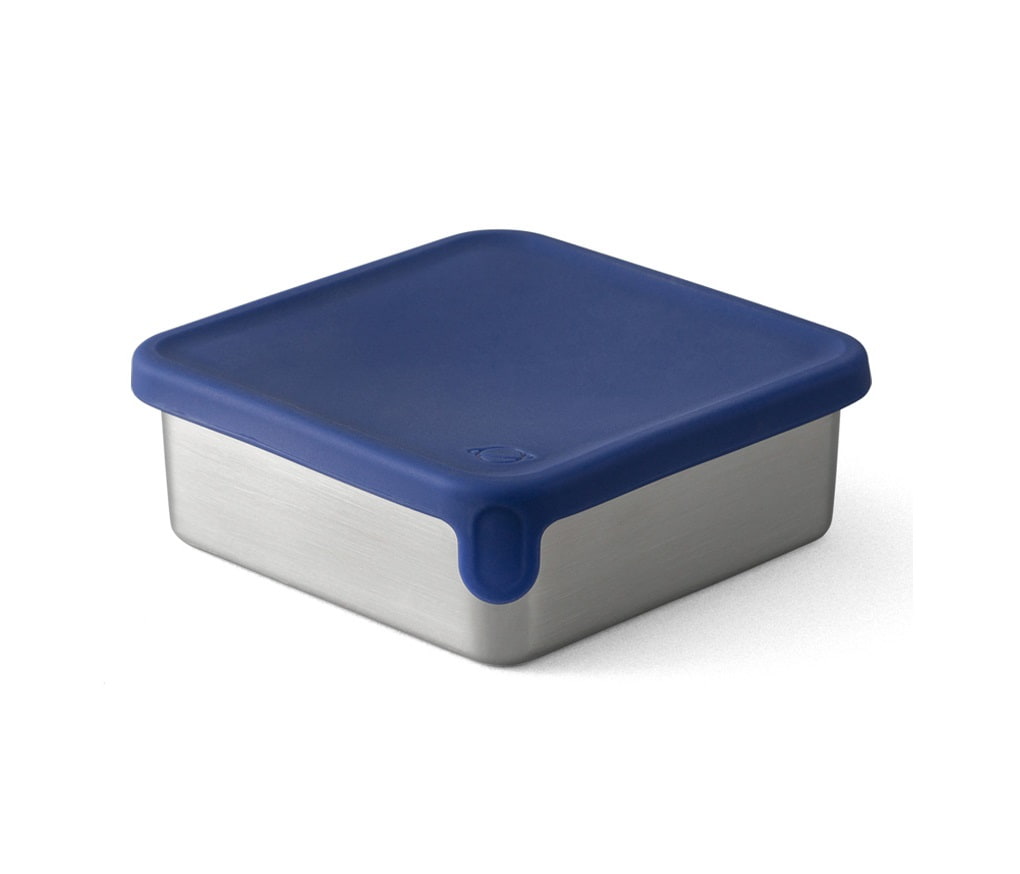 Edelstahlbehälter PlanetBox Rover Big Square Dipper Navy
