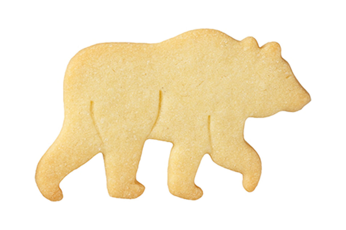 Edelstahl Ausstechform Bär mit Prägung