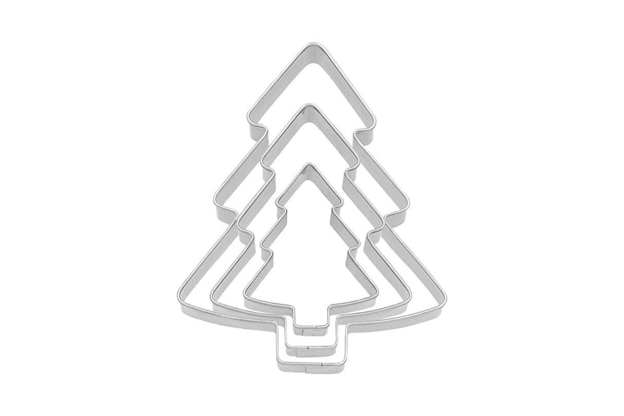 Edelstahl Ausstechformen Tannenbaum 3er Set