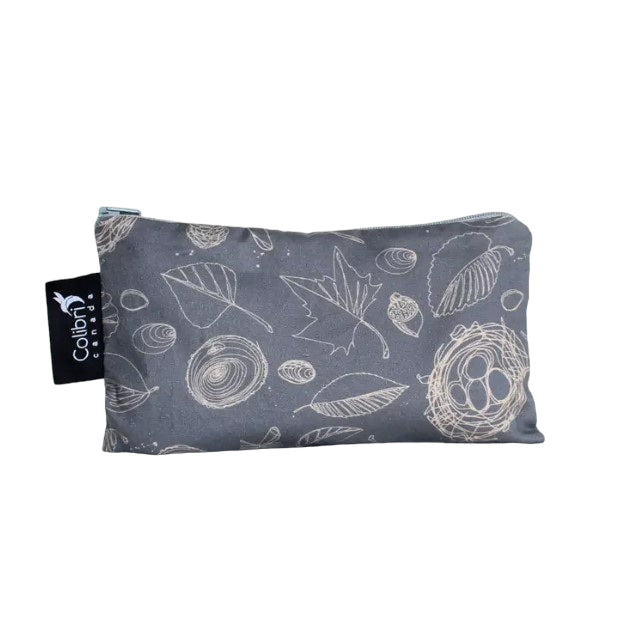 Etui und Lunchbag Colibri Muster Grau