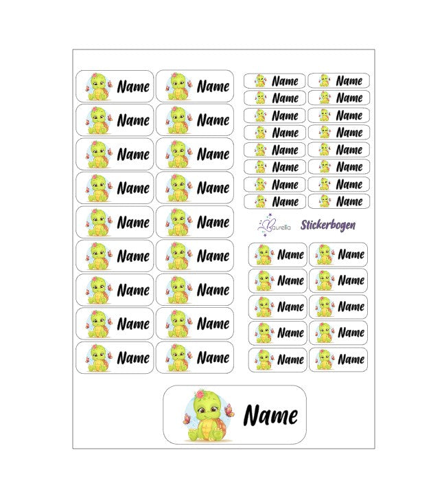 Stickerset Baurelia Schildkröte 2