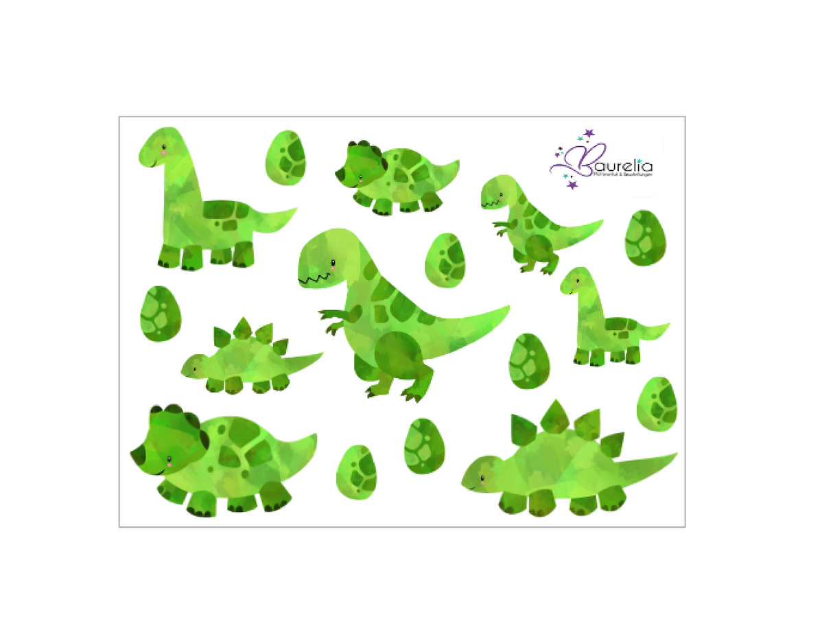 Stickerbogen Dino 3