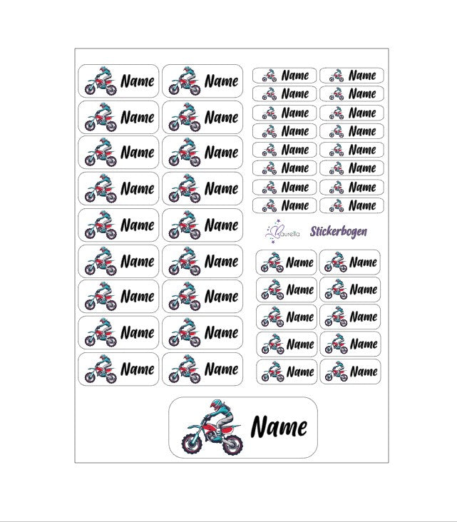 Stickerset Baurelia Motocross 2
