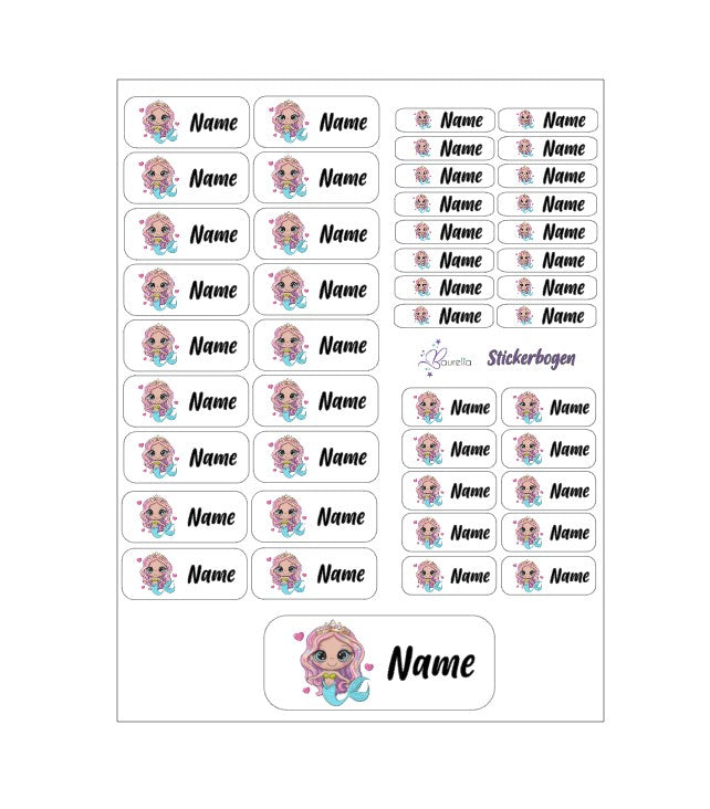 Stickerset Baurelia Meerjungfrau 4