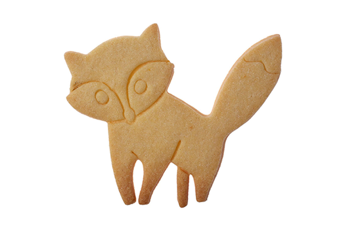 Edelstahl Ausstechform Fuchs mit Prägung