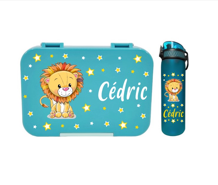 znünibox personalisiert, znünibox mit löwe personalisiert, znünibox türkis, znünibox unterteilt, znünibox mit name, trinkflasche personalisiert, trinkflasche ion8, znünibox und trinkflasche kinder personalisiert, znünibox und trinkflasche mit name, türkis, löwe, znünibox personalisiert, schweiz, lunchbox schweiz