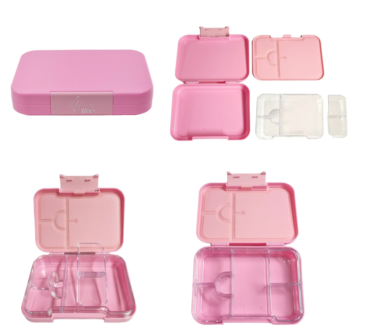 SET Znünibox und Thermosflasche Baurelia Box Maxi mit Ion8 350ml Rosa