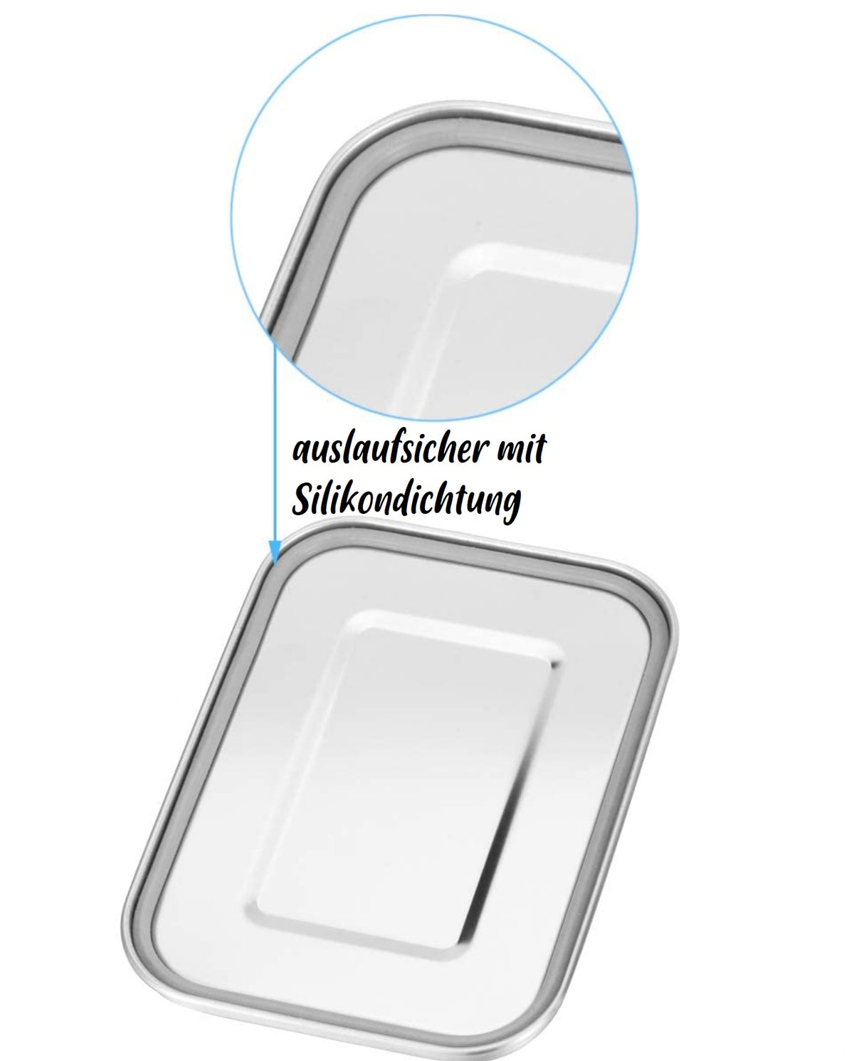 Znünibox Edelstahl mit Trennwand 1200ml