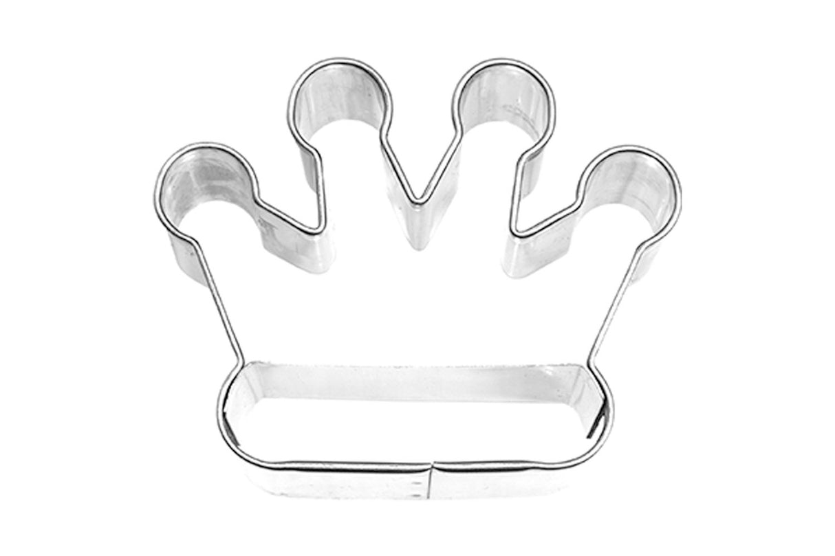 Edelstahl Ausstechform Krone mit Prägung