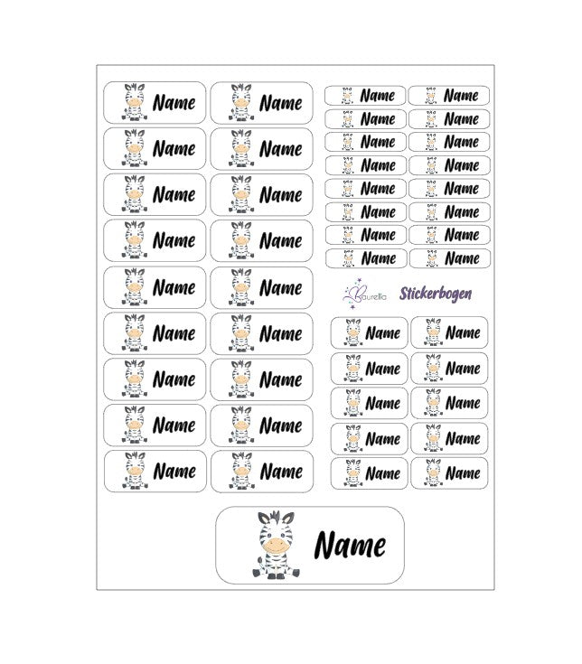 Stickerset Baurelia Zebra 2